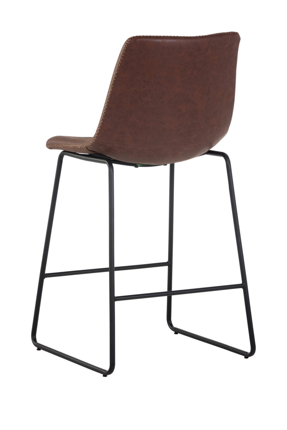 Modern European furniture - Leather-Look Mid-Century Counter Stools (2) - www.oroa.com | Oroa.com