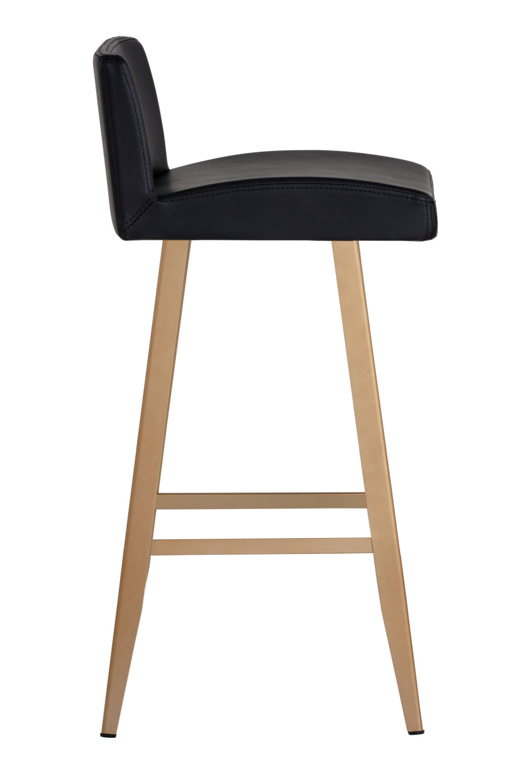Modern European furniture - Black Leather Look Counter Stool - www.oroa.com | Oroa.com