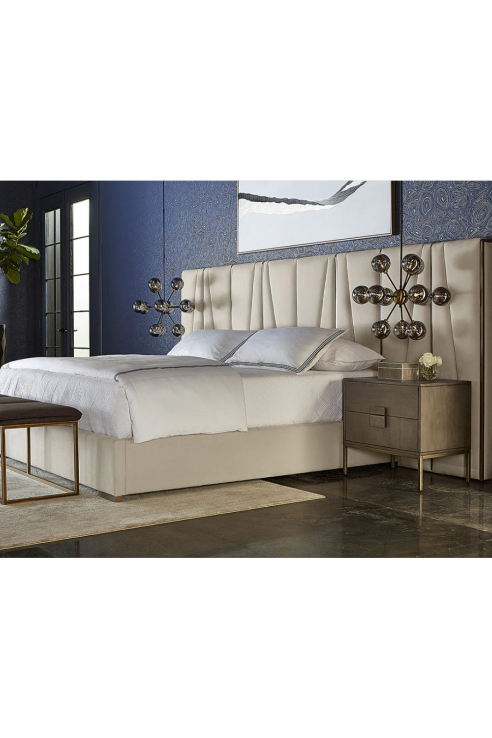 Modern European furniture - Acacia Wood 2-Drawer Nightstand - www.oroa.com | Oroa.com