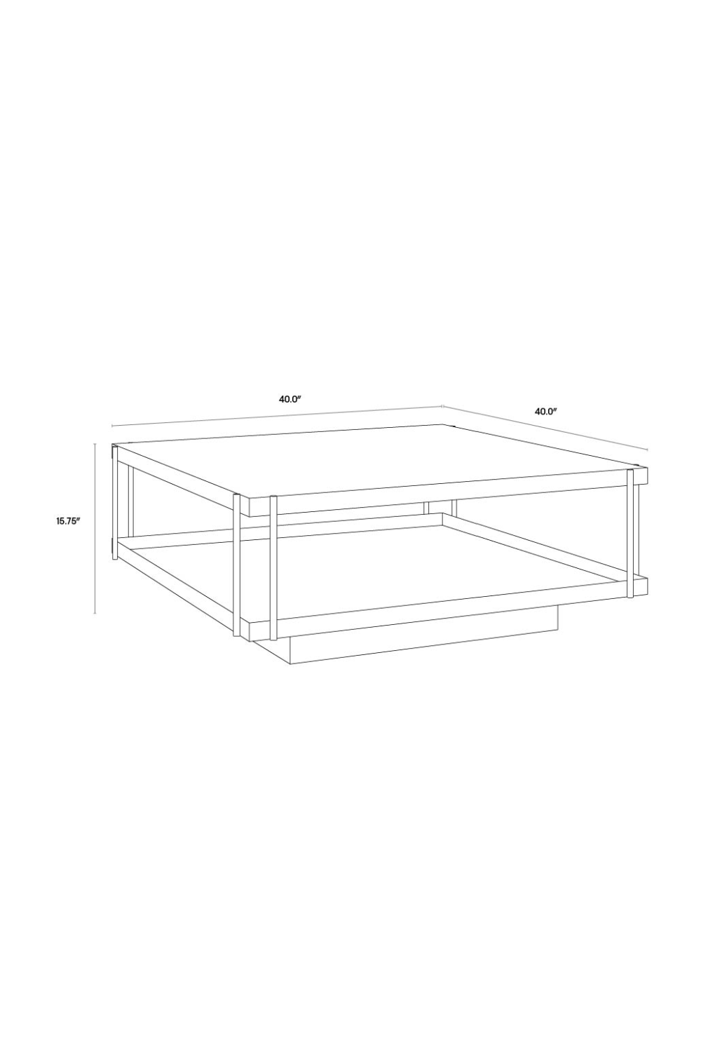 Modern European furniture - Square Black Glass Coffee Table - www.oroa.com | Oroa.com