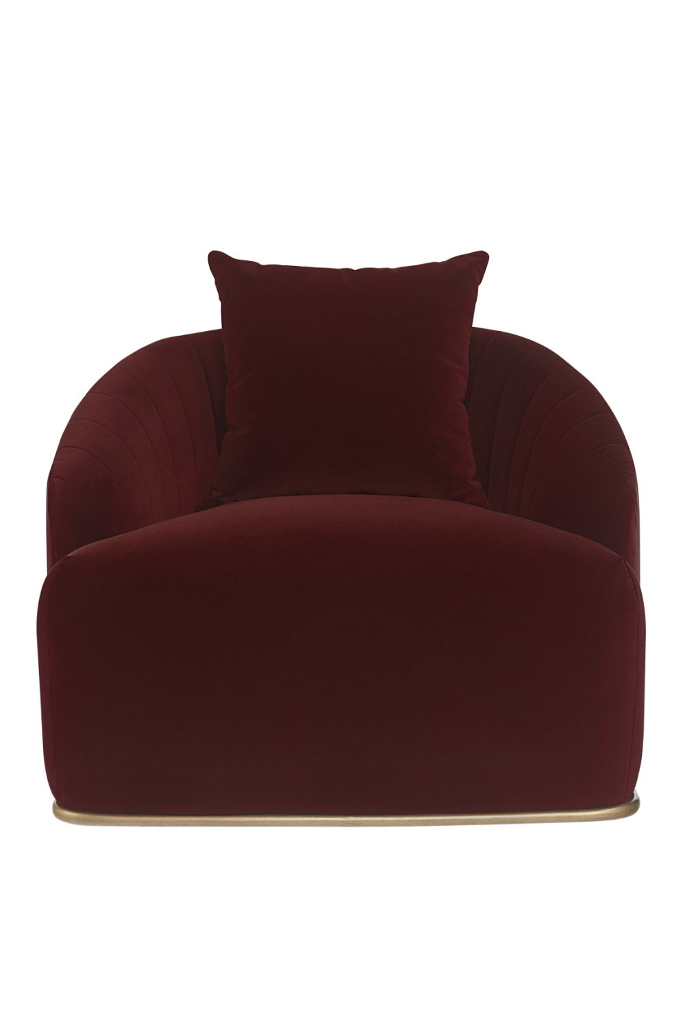 Modern European furniture - Curved Channel-Tufted Lounge Chair - www.oroa.com | Oroa.com