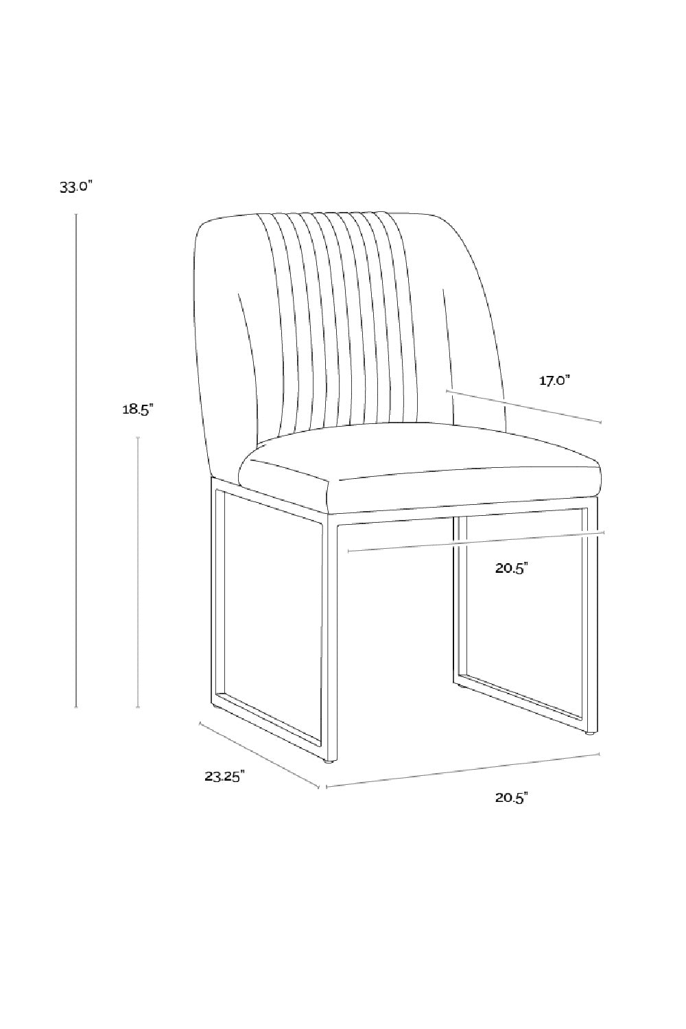 Modern European furniture - Ruched Back Dining Chairs (2) - www.oroa.com | Oroa.com