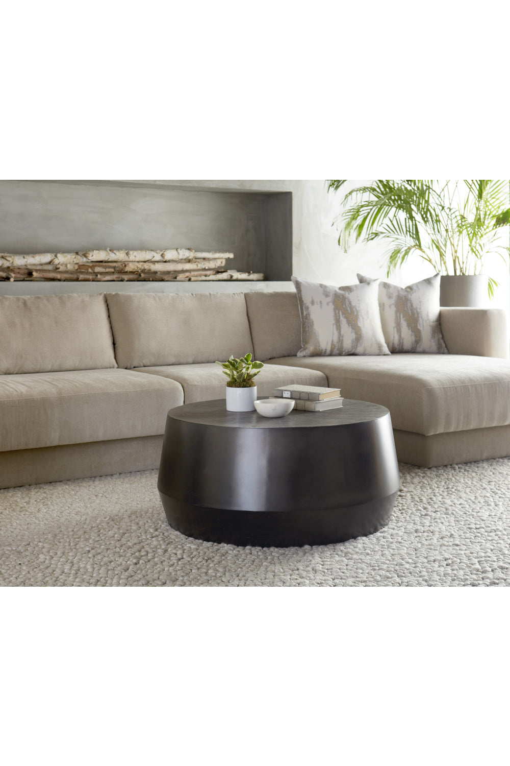 Modern European furniture - Etched Aluminum Coffee Table - www.oroa.com | Oroa.com