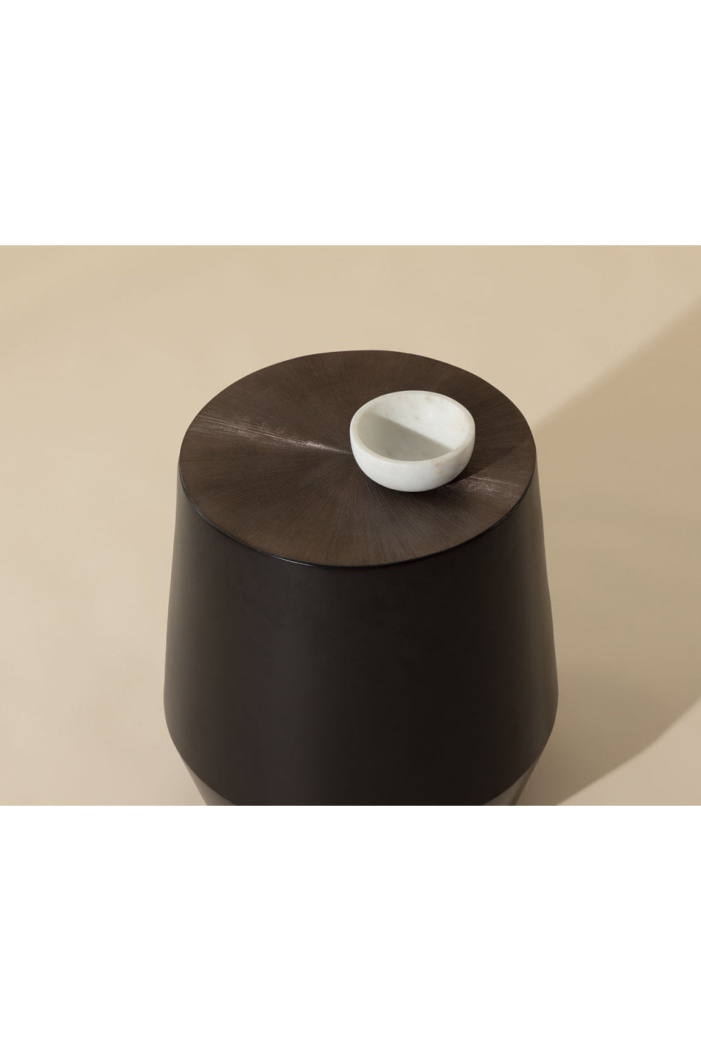 Modern European furniture - Etched Aluminum End Table - www.oroa.com | Oroa.com