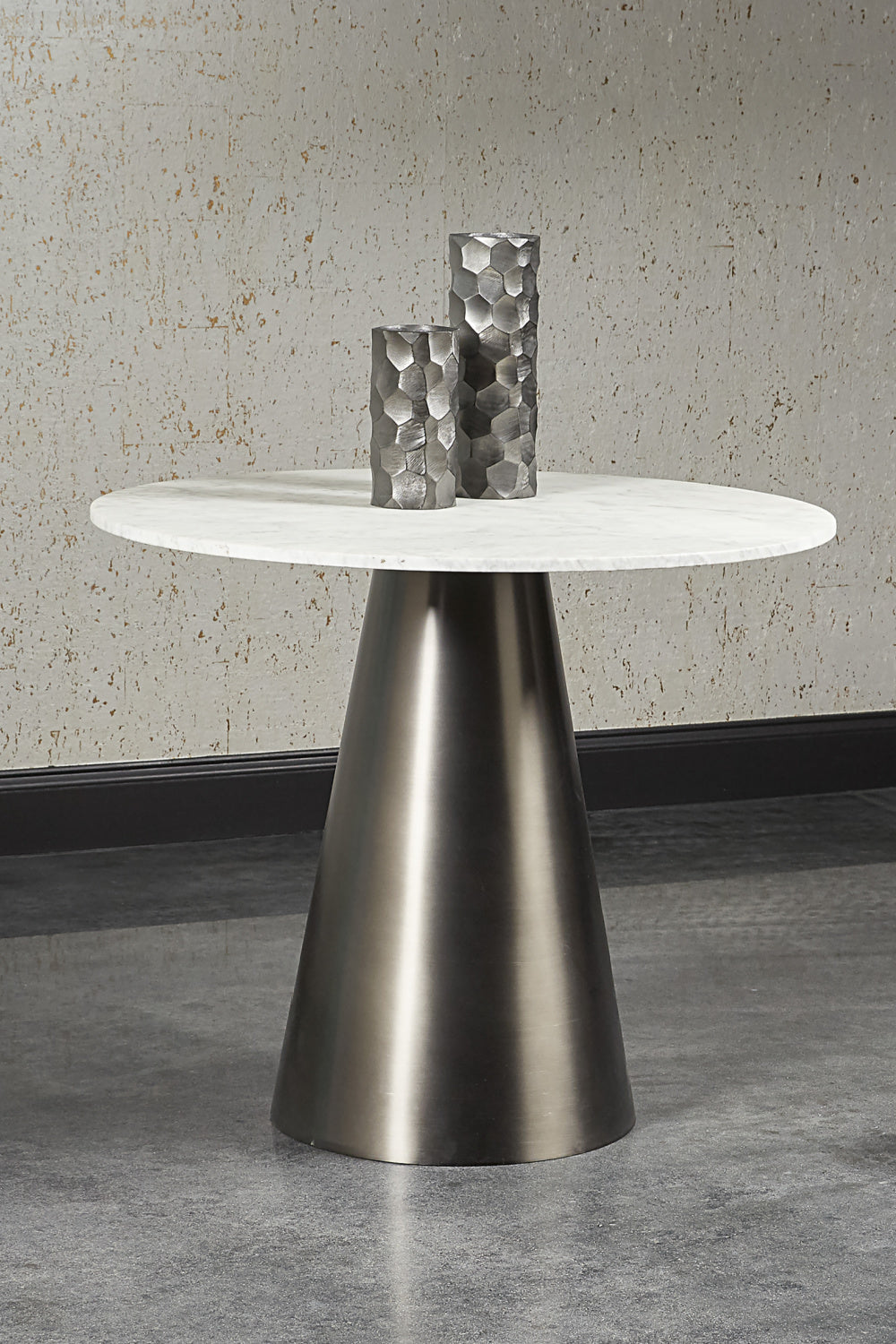 Modern European furniture - Carrara Marble Round Bistro Table - www.oroa.com | Oroa.com