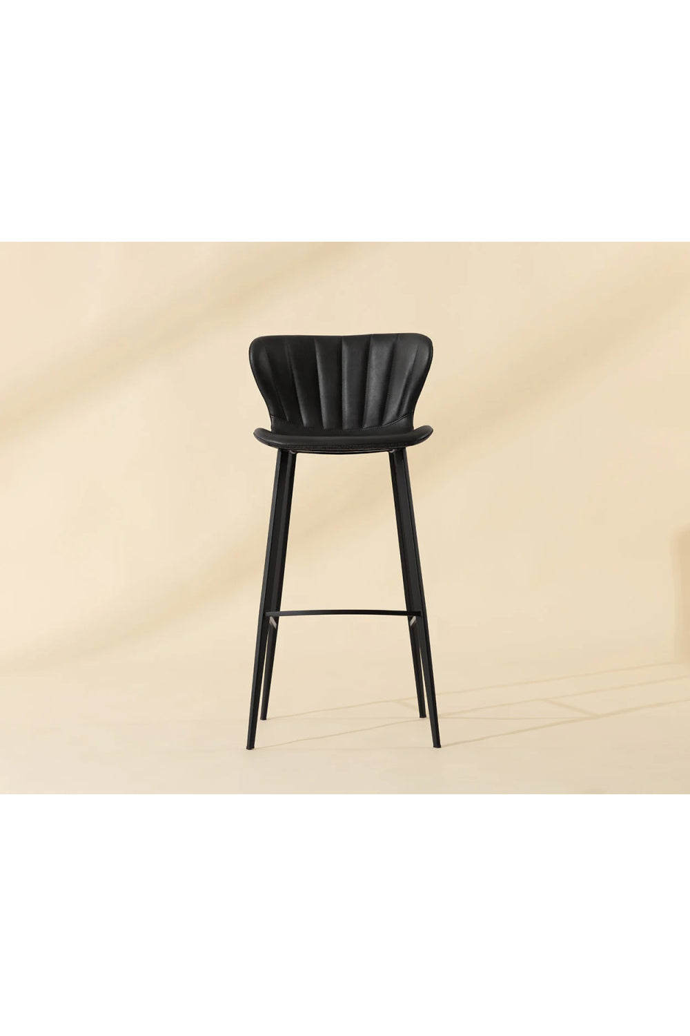 Modern European furniture - Clamshell Style Tufted Bar Stool - www.oroa.com | Oroa.com