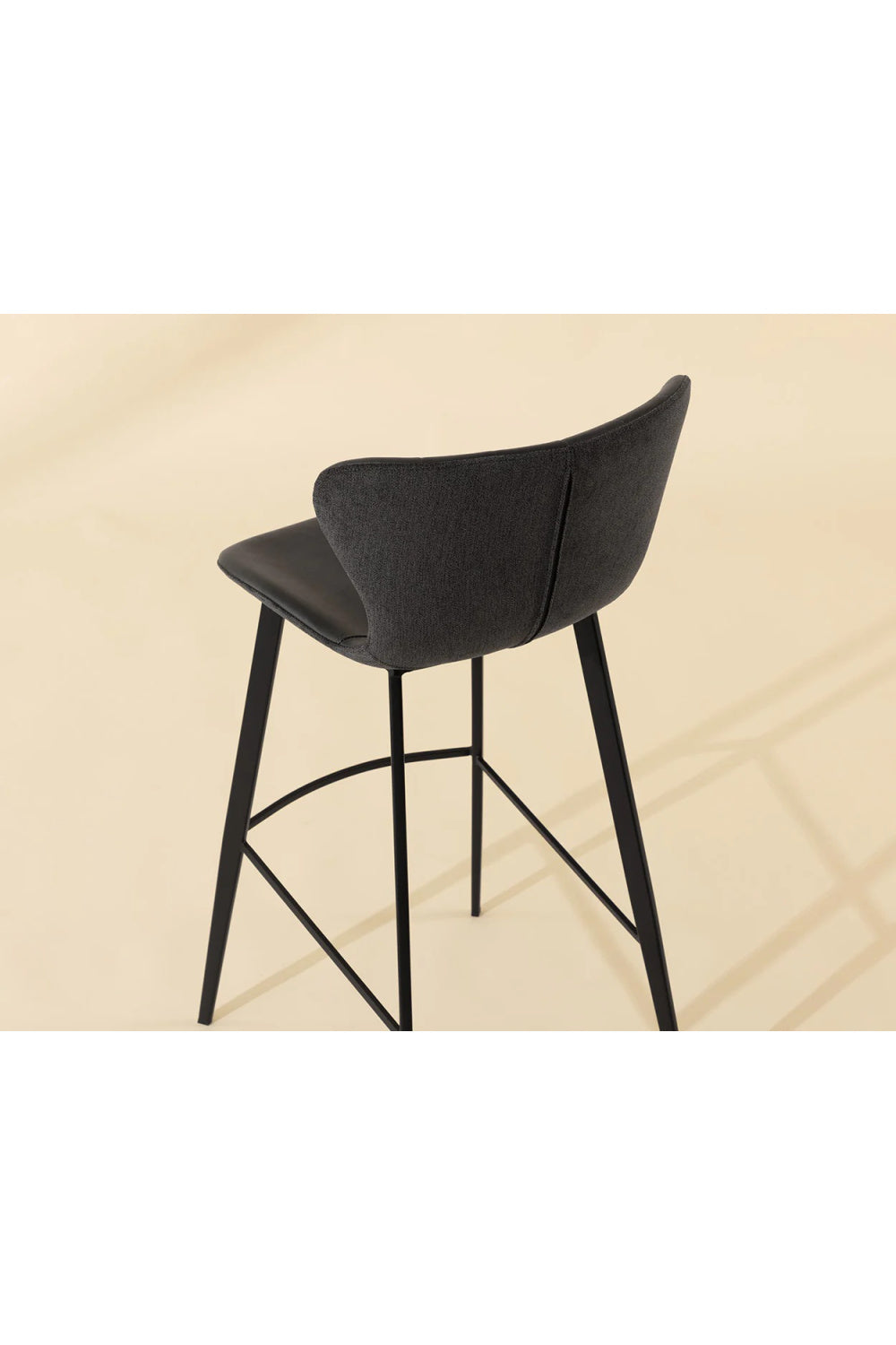 Modern European furniture - Clamshell Style Tufted Bar Stool - www.oroa.com | Oroa.com
