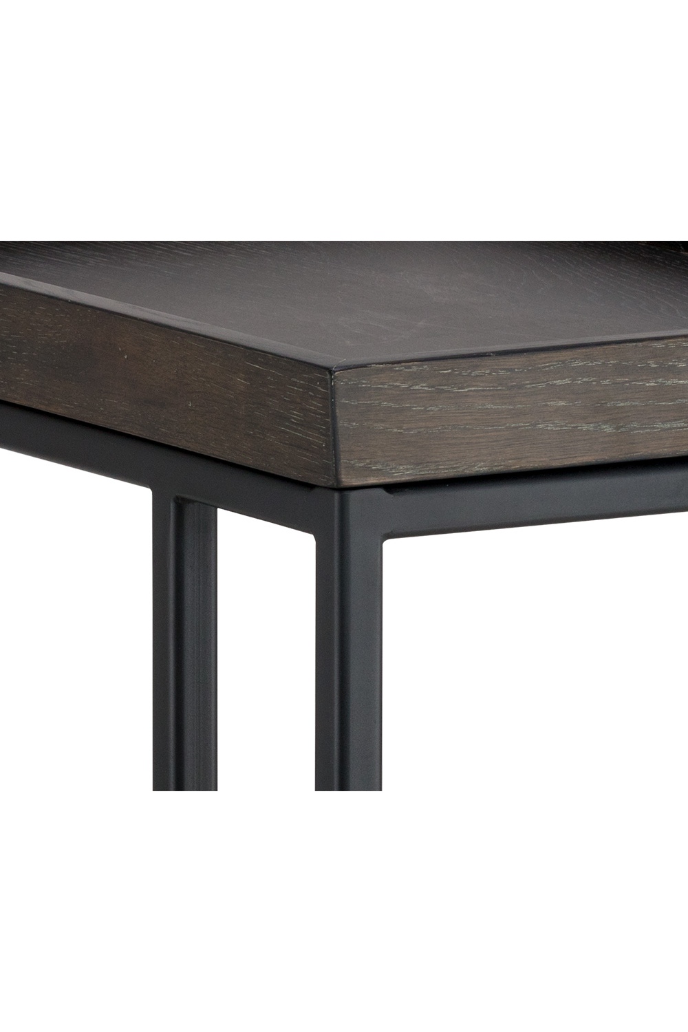 Modern European furniture Gray Oak C-Shaped Side Table - www.oroa.com | Oroa.com