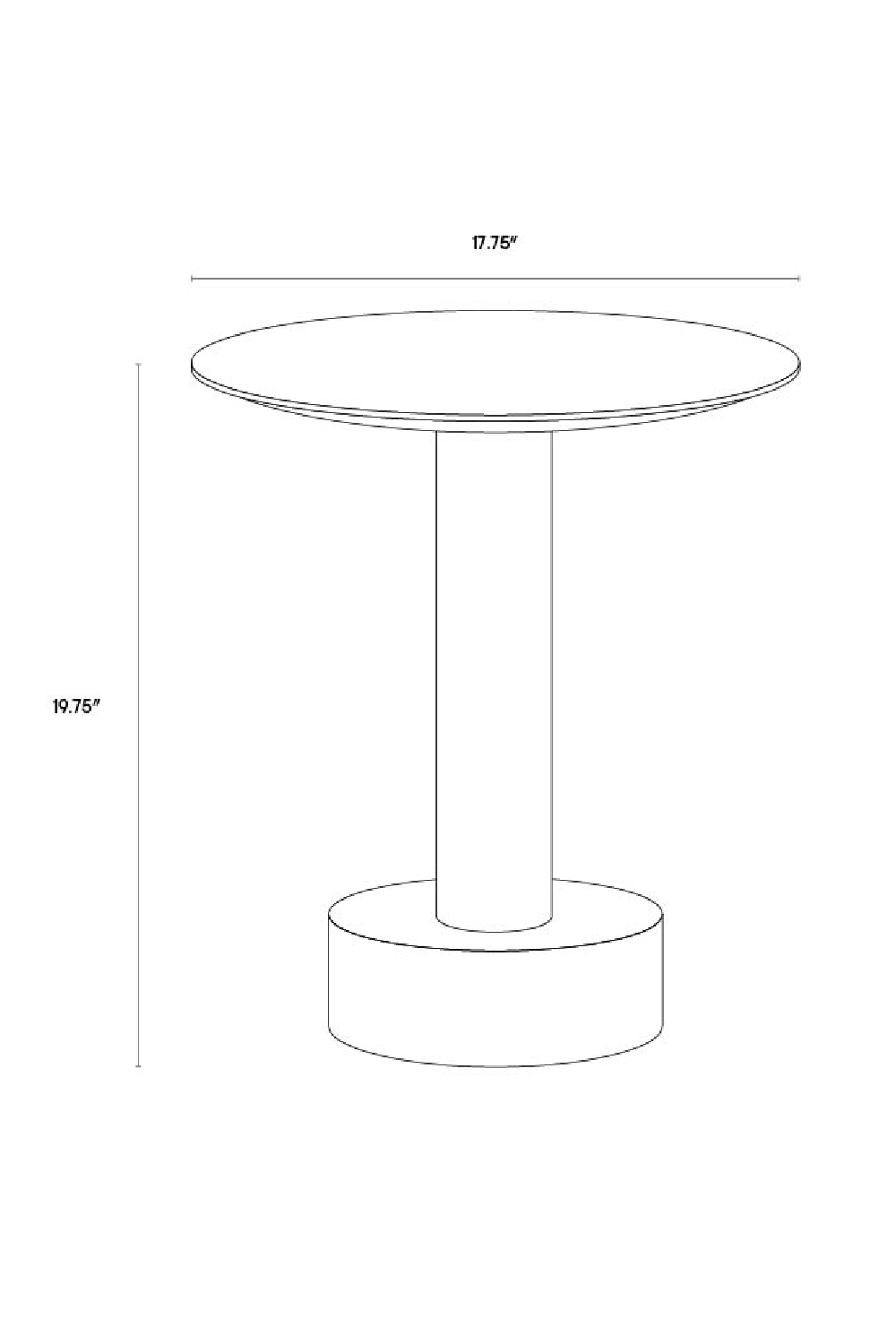 Black Oak Top End Table Modern European furniture - www.oroa.com | Oroa.com