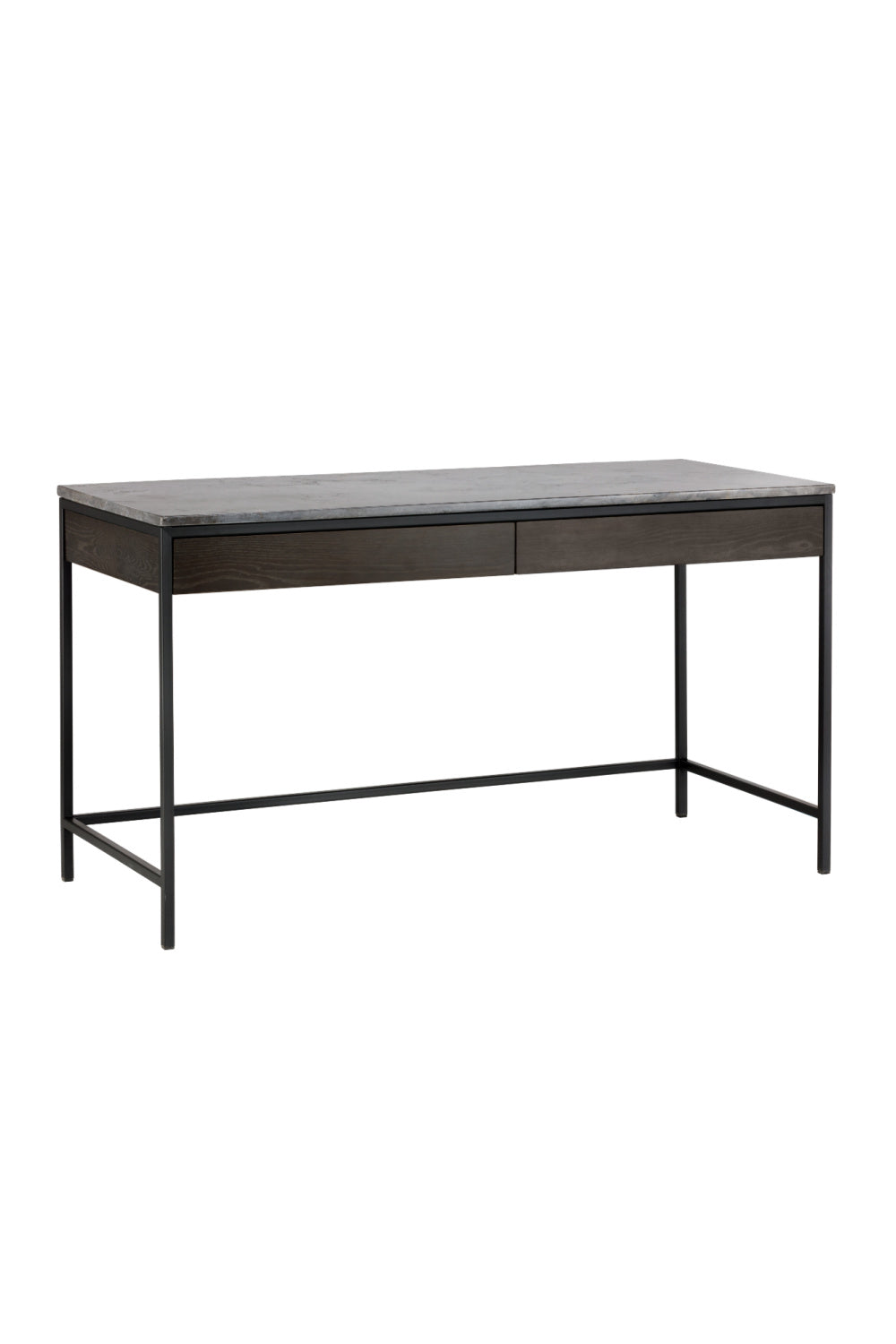 Modern European furniture - Gray Marble 2-Drawer Console Table - www.oroa.com | Oroa.com