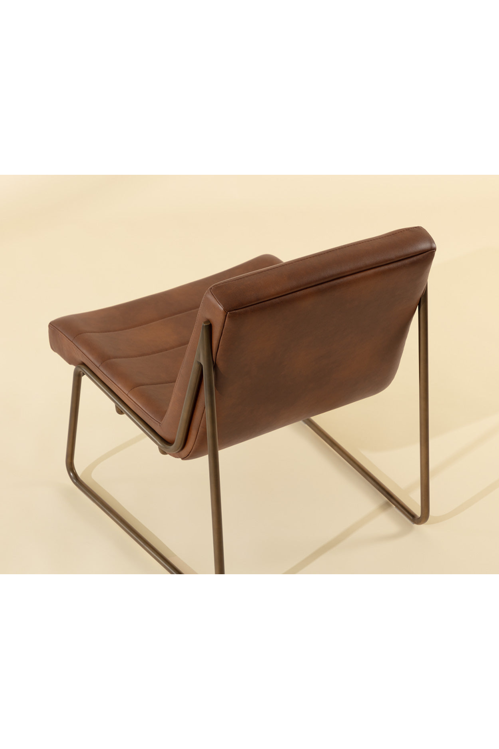 Modern European furniture - Brown Leather Lounge Chair - www.oroa.com | Oroa.com