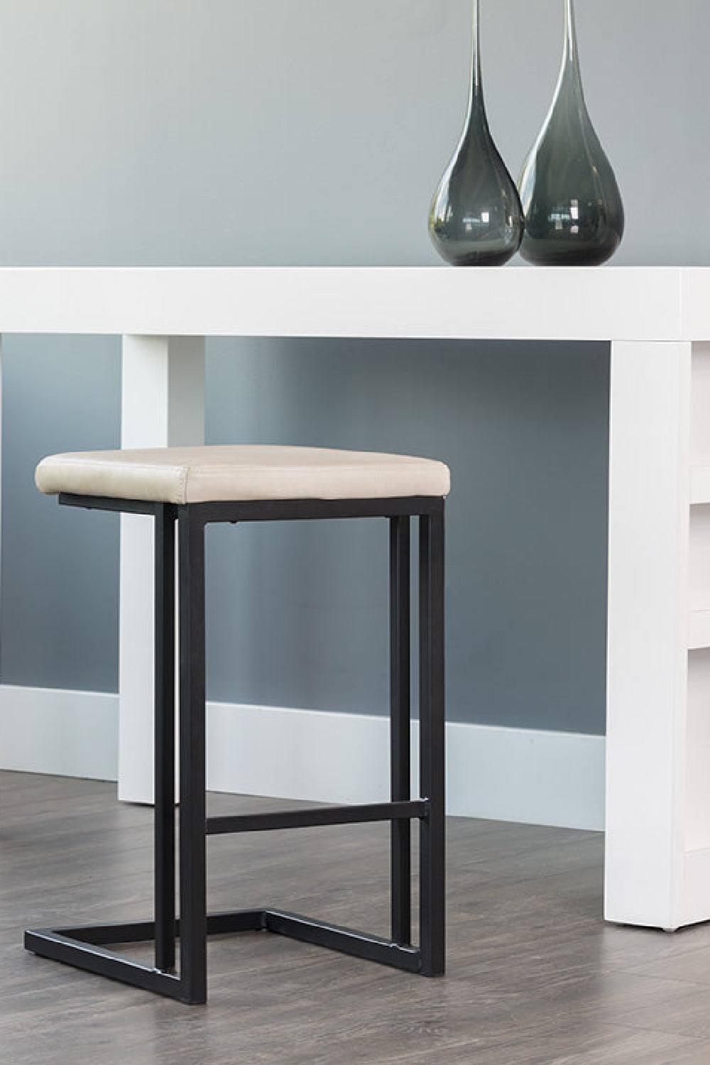 Modern European furniture - Leather-Look Backless Counter Stools (2) - www.oroa.com | Oroa.com