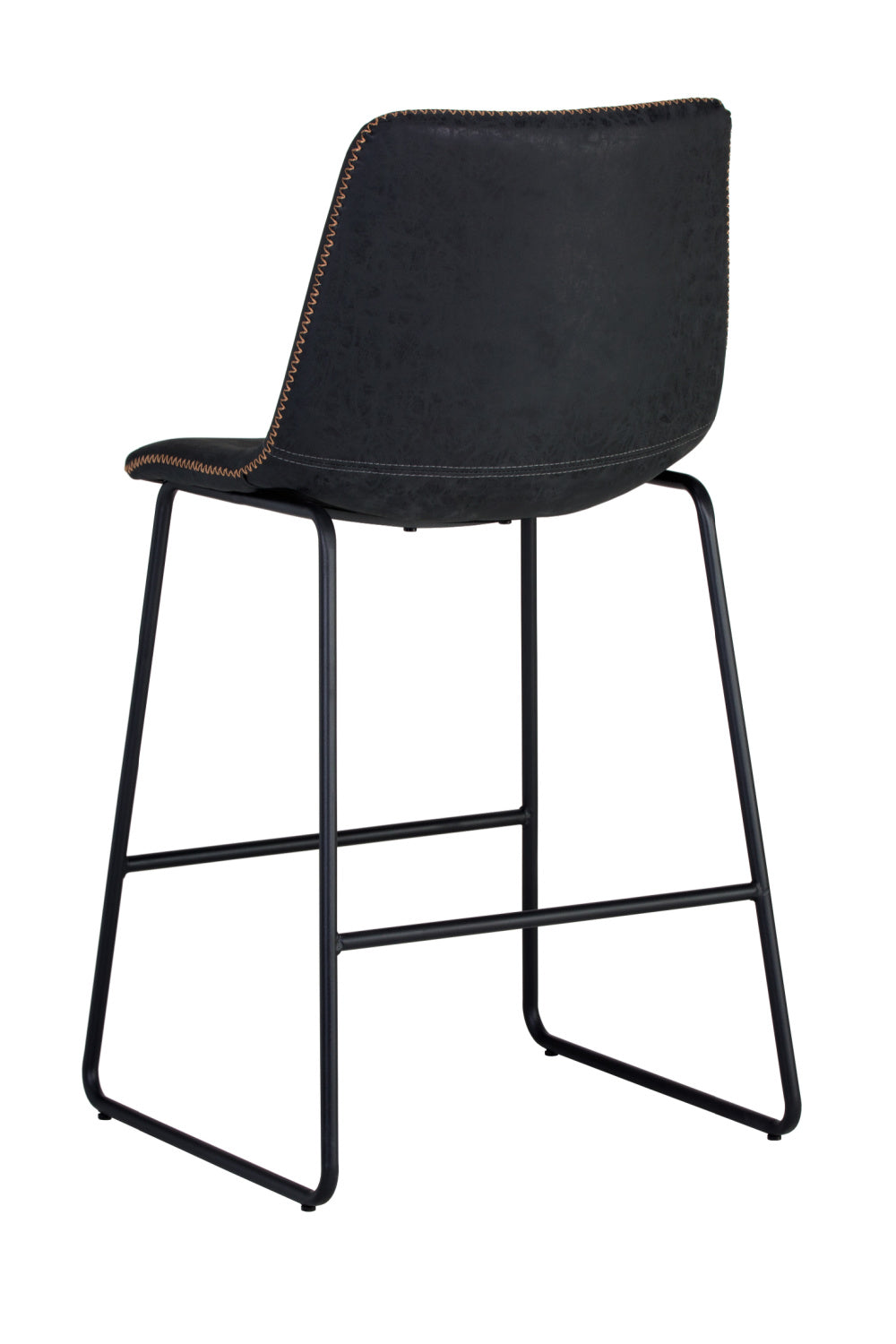 Modern European furniture - Leather-Look Mid-Century Counter Stools (2) - www.oroa.com | Oroa.com