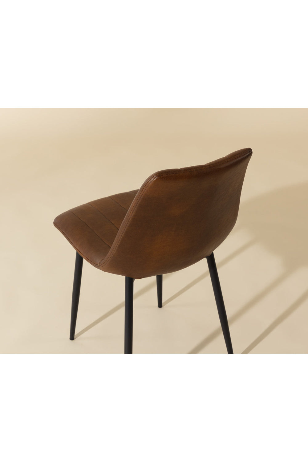 Modern European furniture - Channel-Tufted Dining Chairs (2) - www.oroa.com | Oroa.com