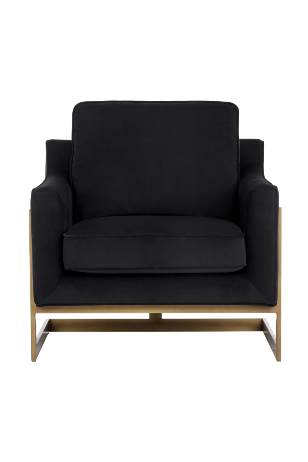 Modern European furniture - Bronze Frame Cantilevered Lounge Chair - www.oroa.com | Oroa.com