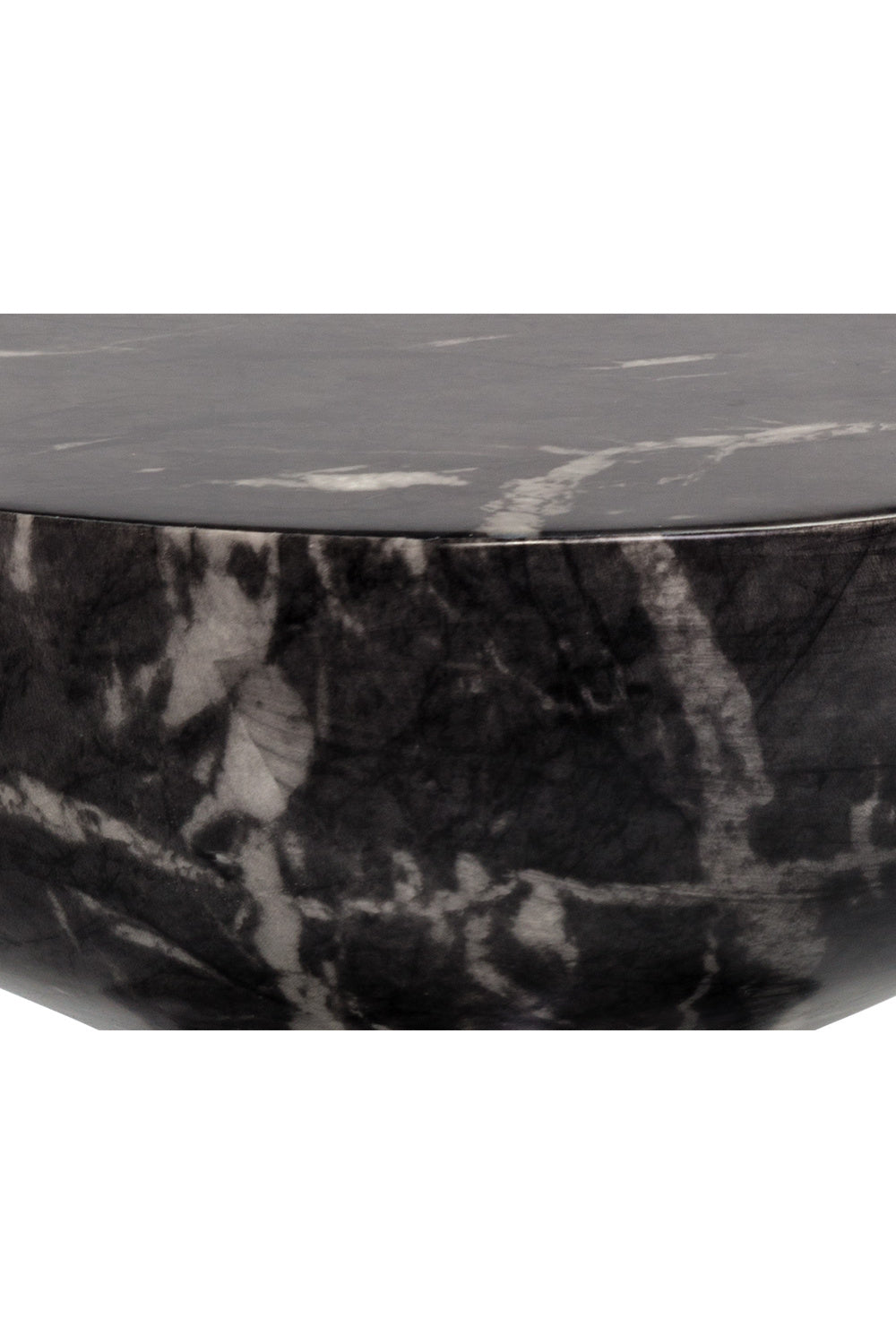 Modern European furniture - Round Marble-Look Indoor/Outdoor End Table - www.oroa.com | Oroa.com