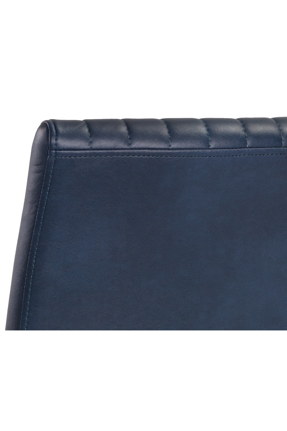 Modern European furniture - Channeled Leather Look Dining Chair - www.oroa.com | Oroa.com