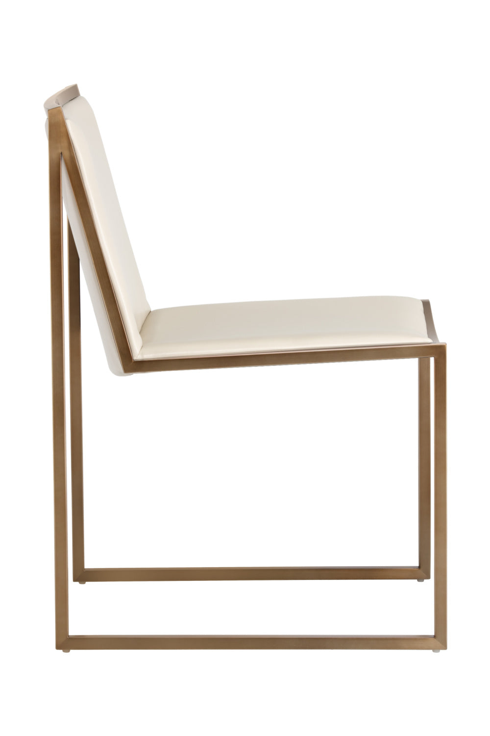 Modern European furniture - Cream Leather Look Dining Chairs (2) - www.oroa.com | Oroa.com