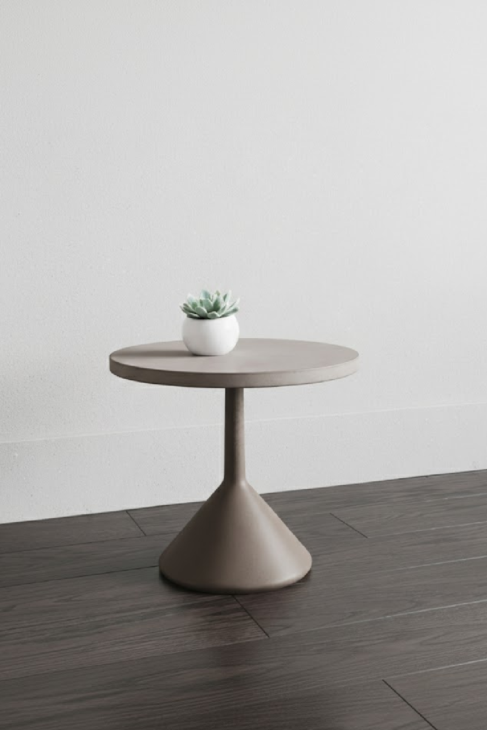 Modern European furniture - Concrete Pedestal Indoor/Outdoor Coffee Table - www.oroa.com | Oroa.com