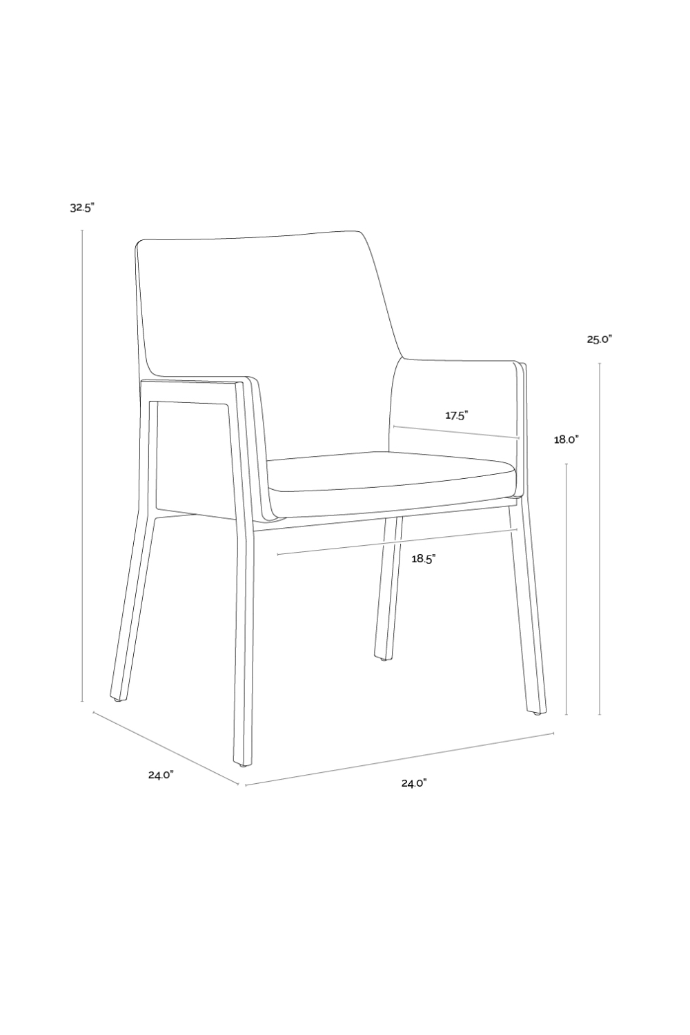 Modern European furniture - Leather Look Dining Armchair - www.oroa.com | Oroa.com