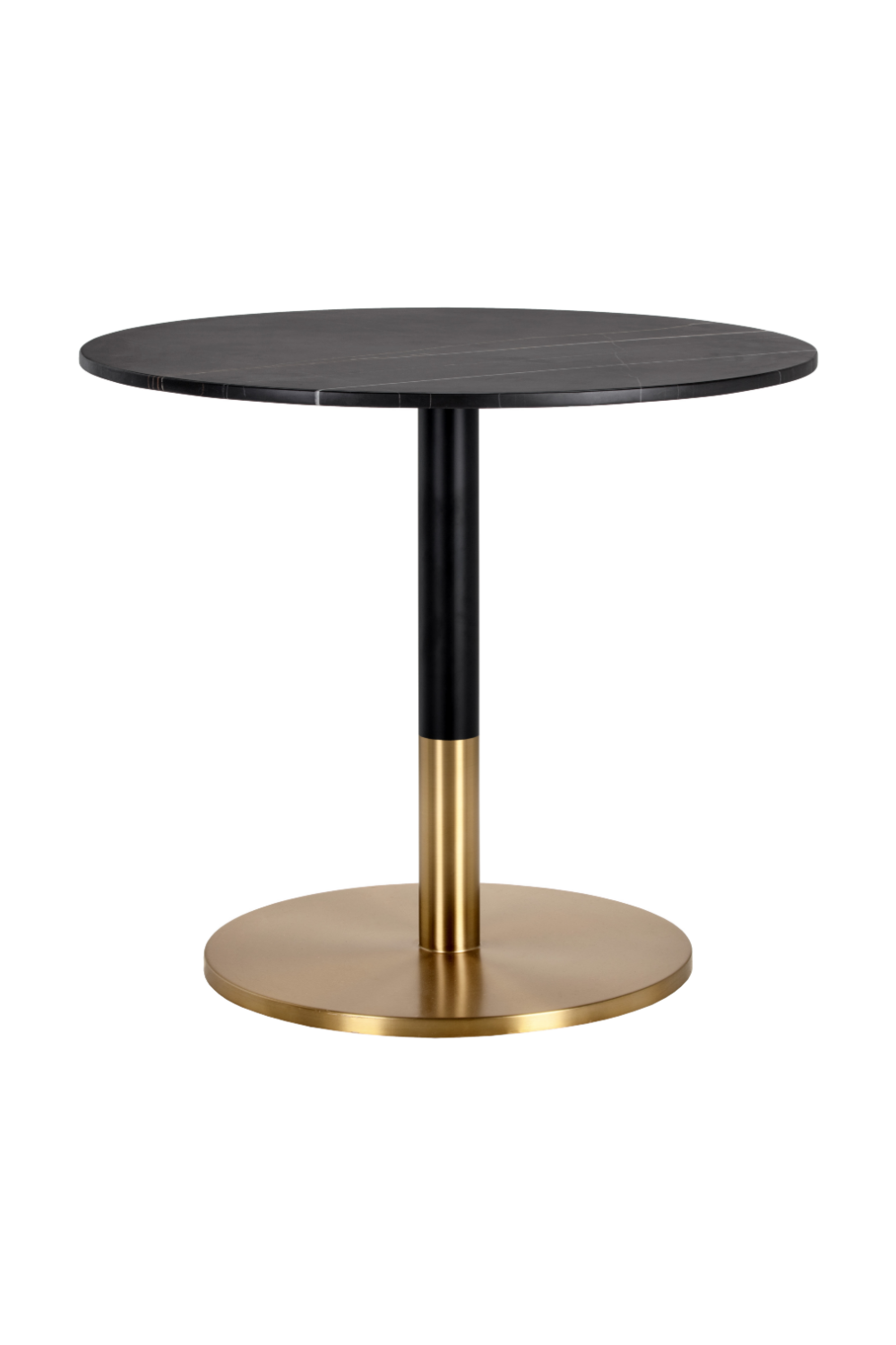 Modern European furniture - Round Black Marble Bistro Table - www.oroa.com | Oroa.com