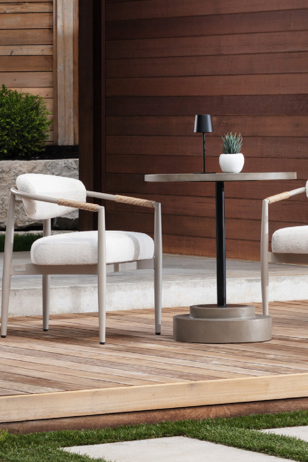 Modern European furniture - Round Indoor/Outdoor Concrete Bistro Table - www.oroa.com | Oroa.com