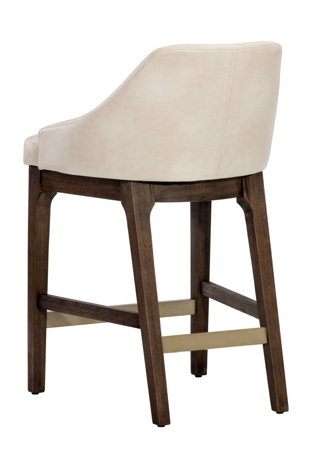 Modern European furniture - Cream Leather Look Counter Stool - www.oroa.com | Oroa.com