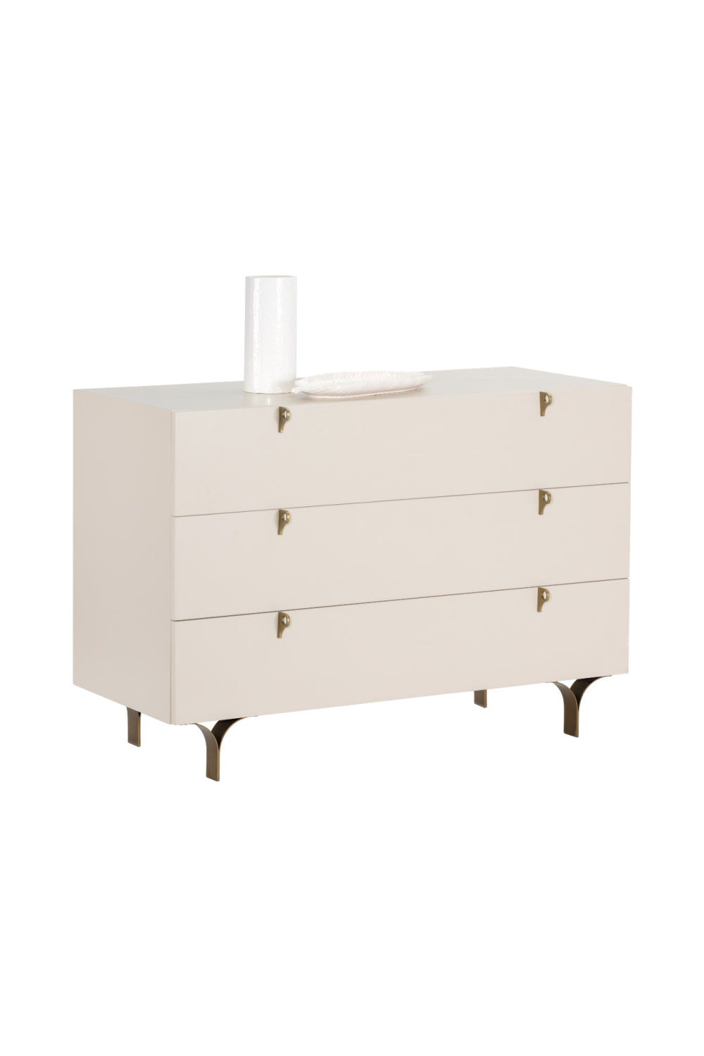 Modern European furniture - Cream Rubberwood 3-Drawer Dresser - www.oroa.com | Oroa.com