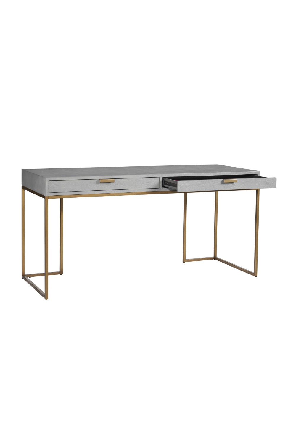Modern European furniture - Gray Shagreen 2-Drawer Desk - www.oroa.com | Oroa.com