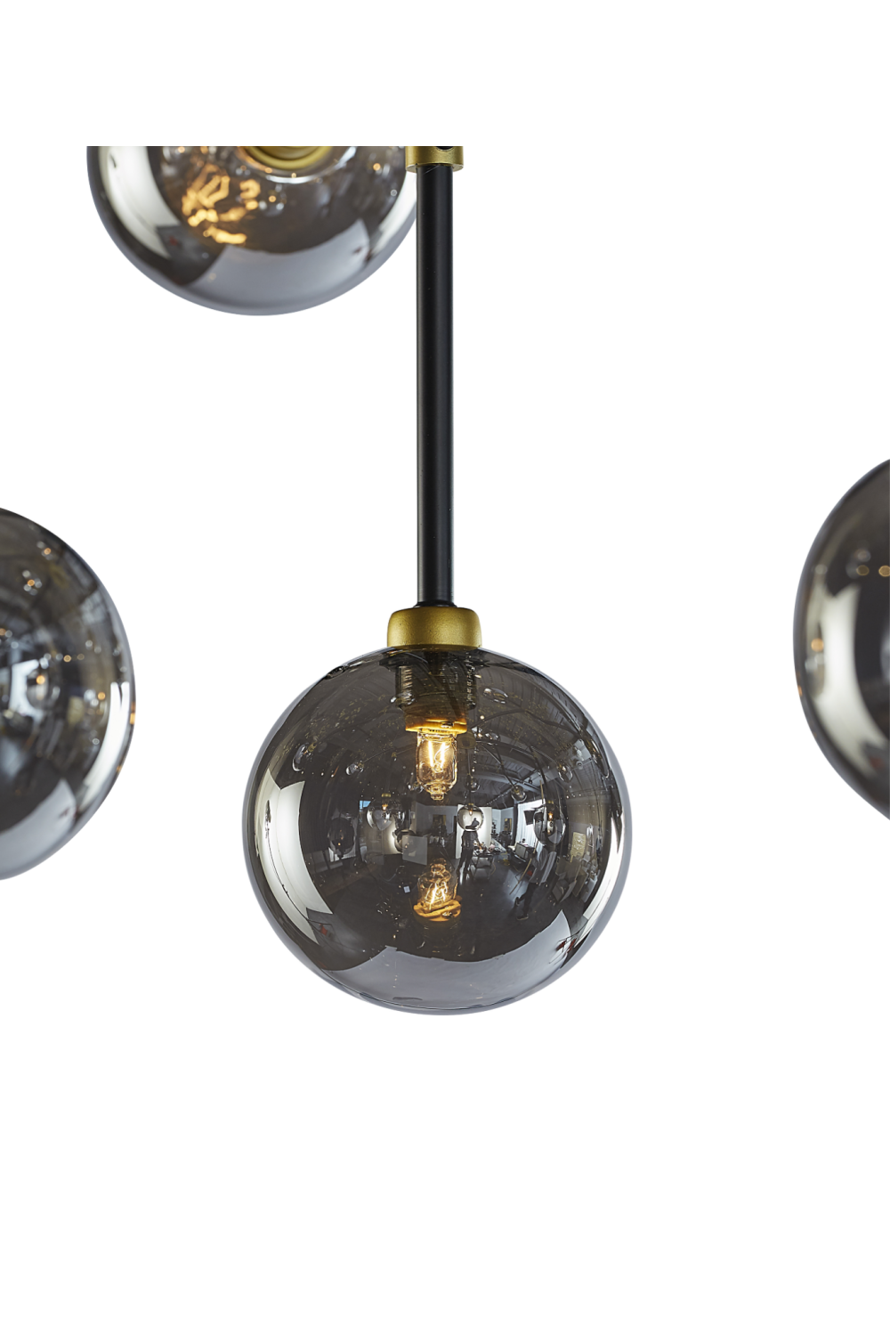Modern European furniture - Gray Glass Spheres Chandelier L - www.oroa.com | Oroa.com