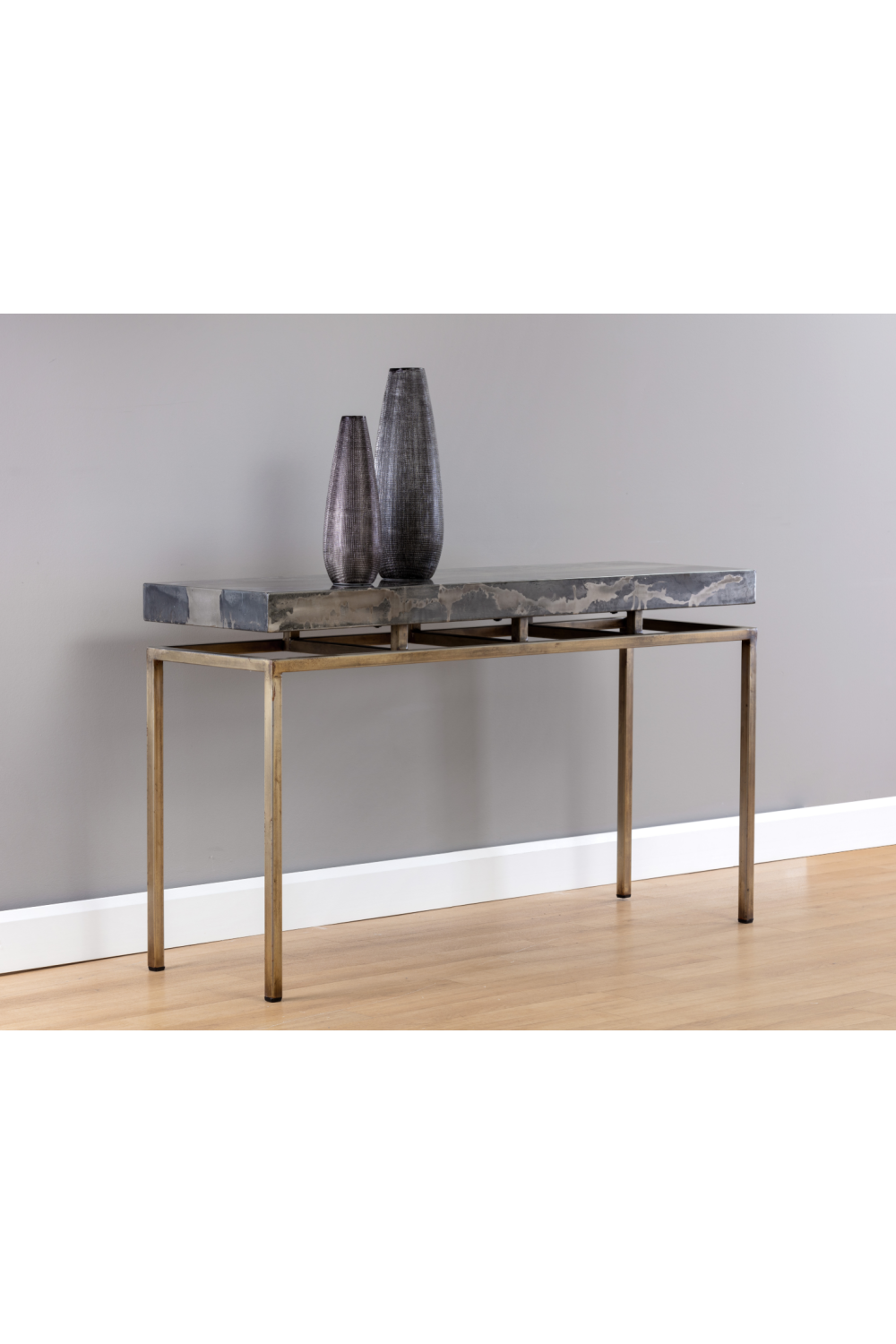Modern European furniture - Gray Iron Console Table - www.oroa.com | Oroa.com