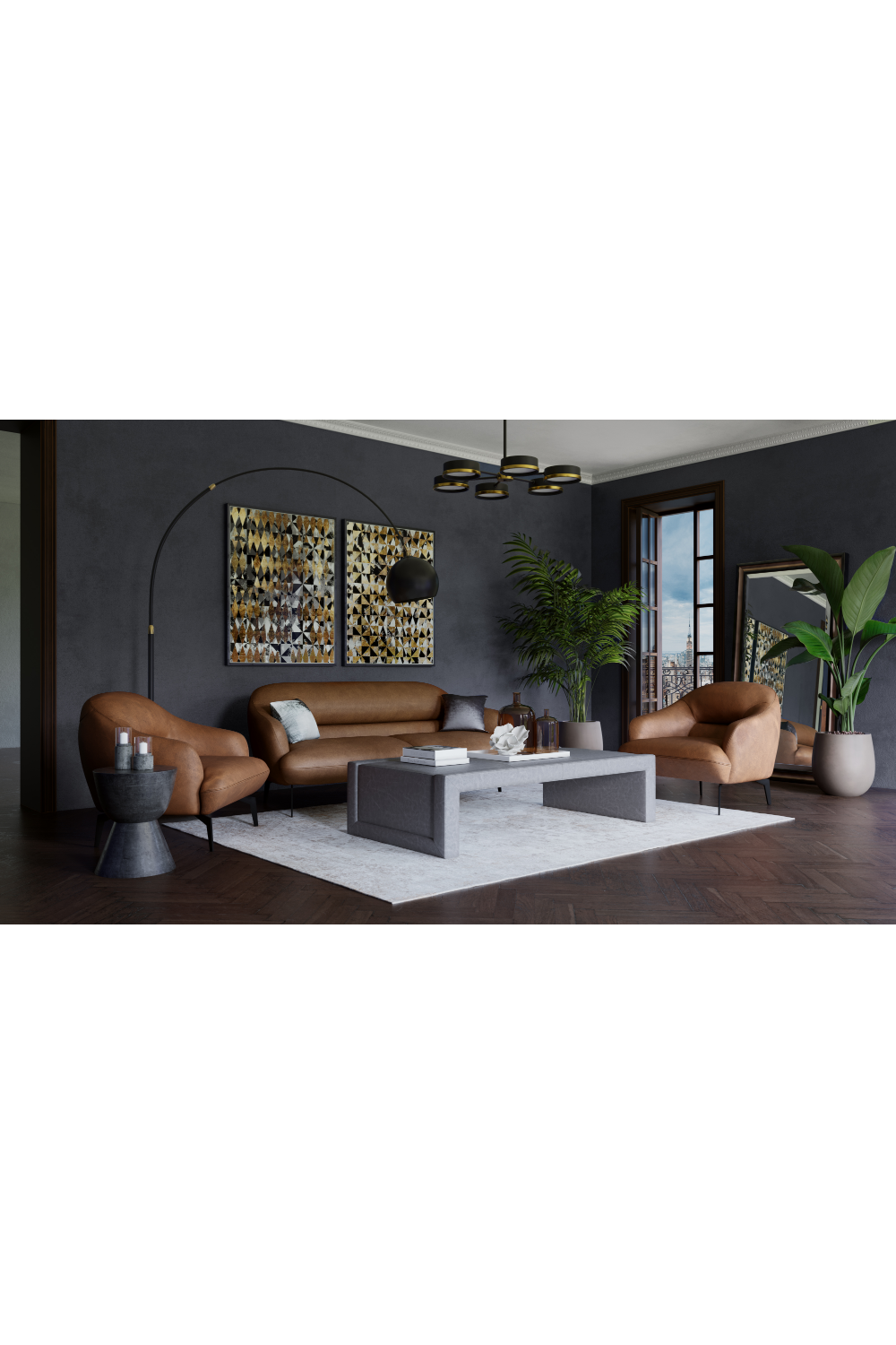 Modern European furniture - Black Round 6-Light Chandelier - www.oroa.com | Oroa.com