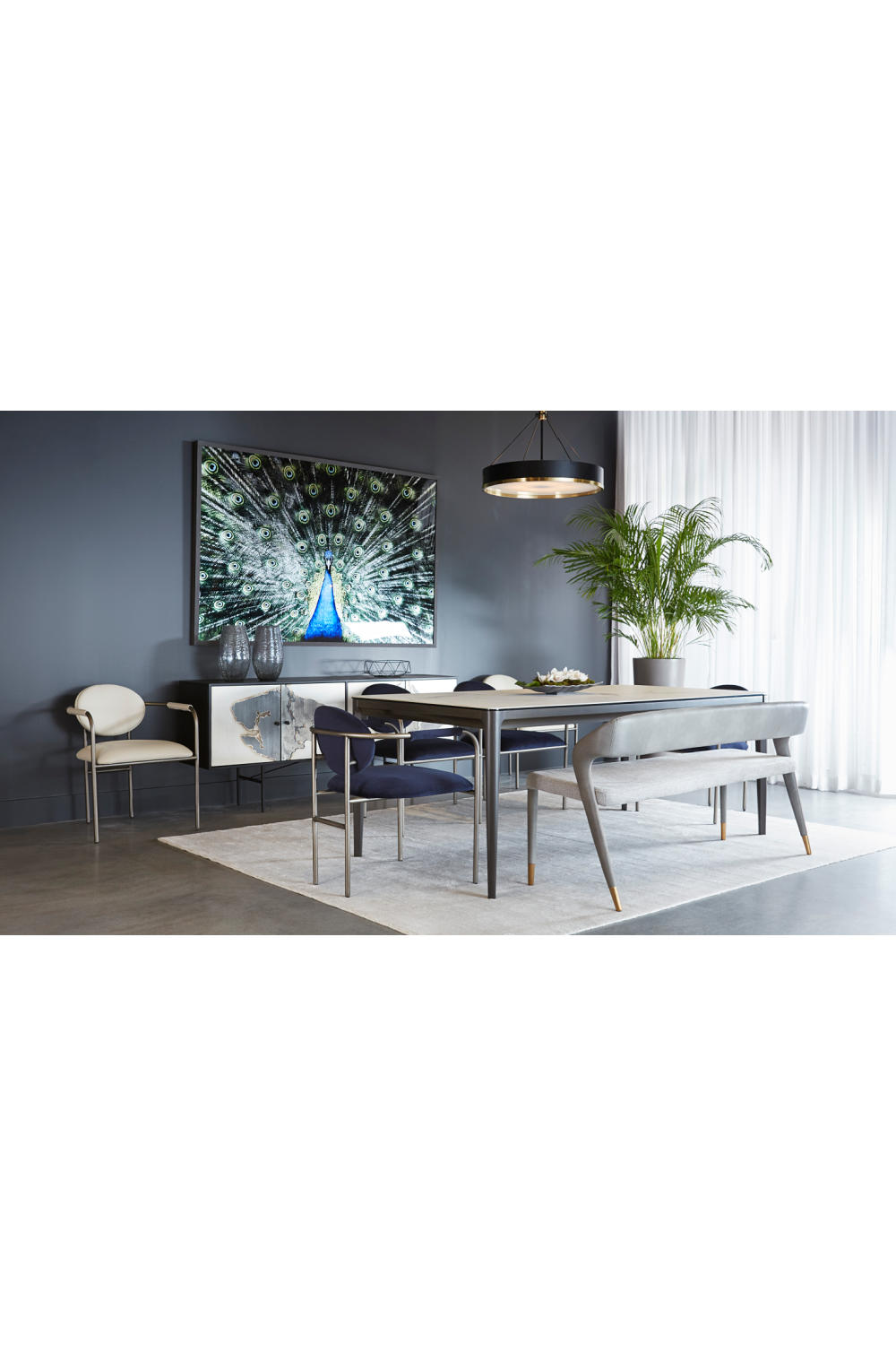Modern European furniture - White Ceramic Dining Table - www.oroa.com | Oroa.com
