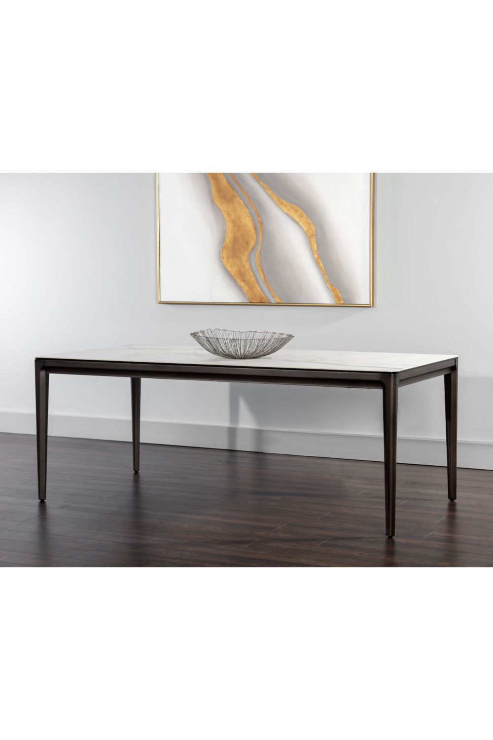 Modern European furniture - White Ceramic Dining Table - www.oroa.com | Oroa.com