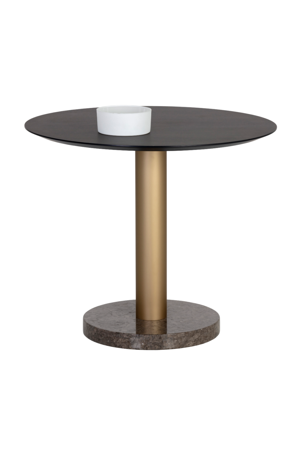 Modern European furniture Round Gray Marble Bistro Table - www.oroa.com | Oroa.com