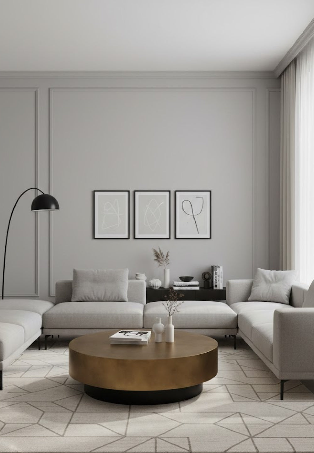 Modern European furniture - Round Metal Coffee Table - www.oroa.com | Oroa.com