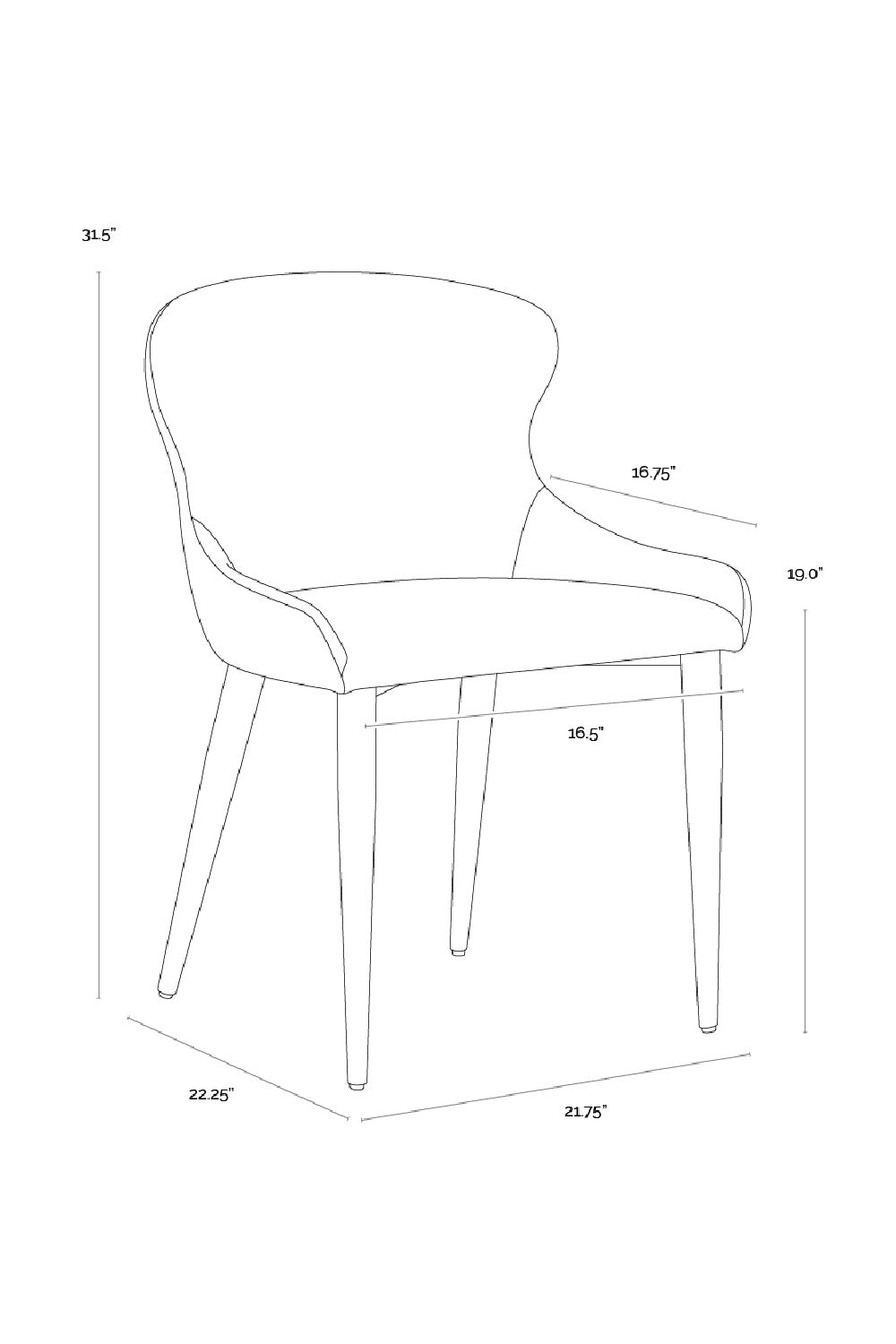 Modern European furniture - Leather Look Modern Dining Chairs (2) - www.oroa.com | Oroa.com
