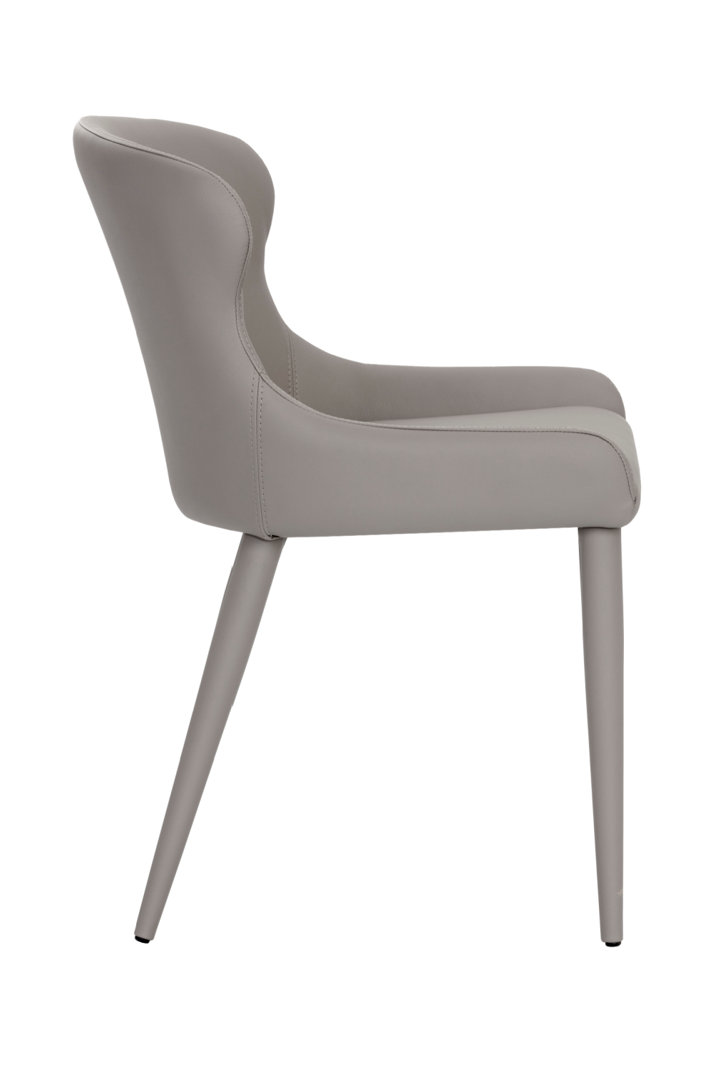 Modern European furniture - Taupe Leather Dining Chairs (2) - www.oroa.com | Oroa.com
