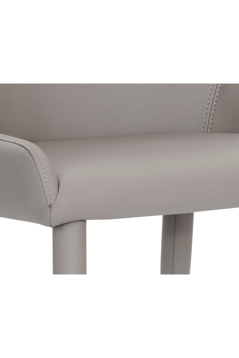 Modern European furniture - Taupe Leather Dining Chairs (2) - www.oroa.com | Oroa.com