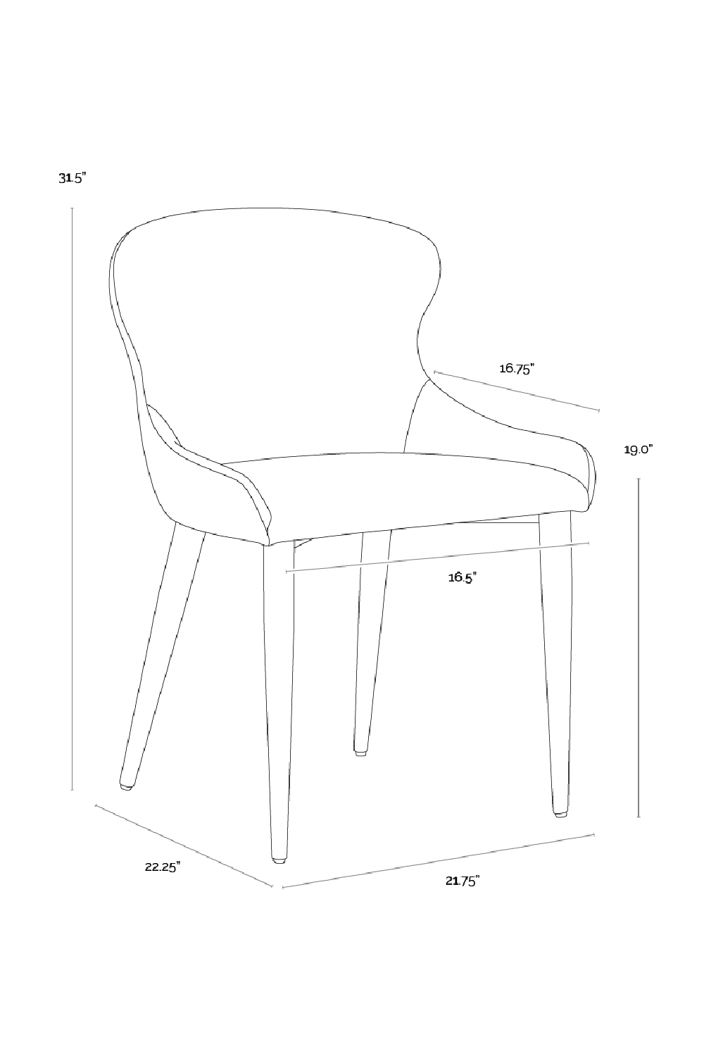 Modern European furniture - Taupe Leather Dining Chairs (2) - www.oroa.com | Oroa.com
