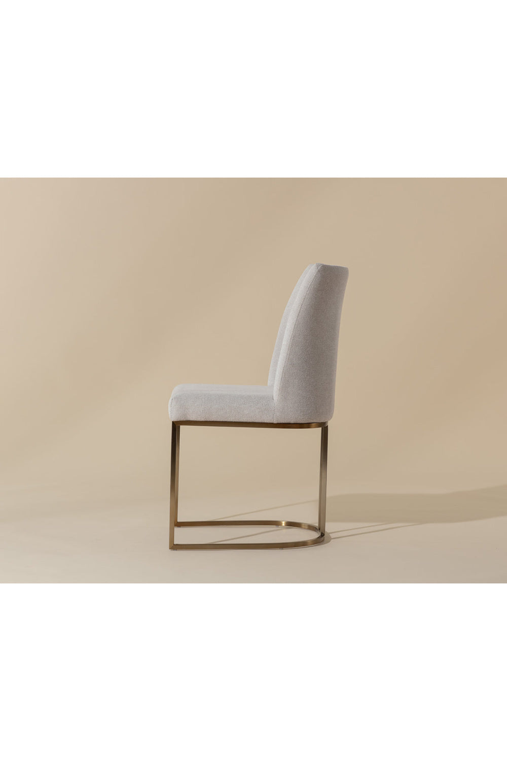 Modern European furniture - Cream Cantilevered Dining Chairs (2) - www.oroa.com | Oroa.com