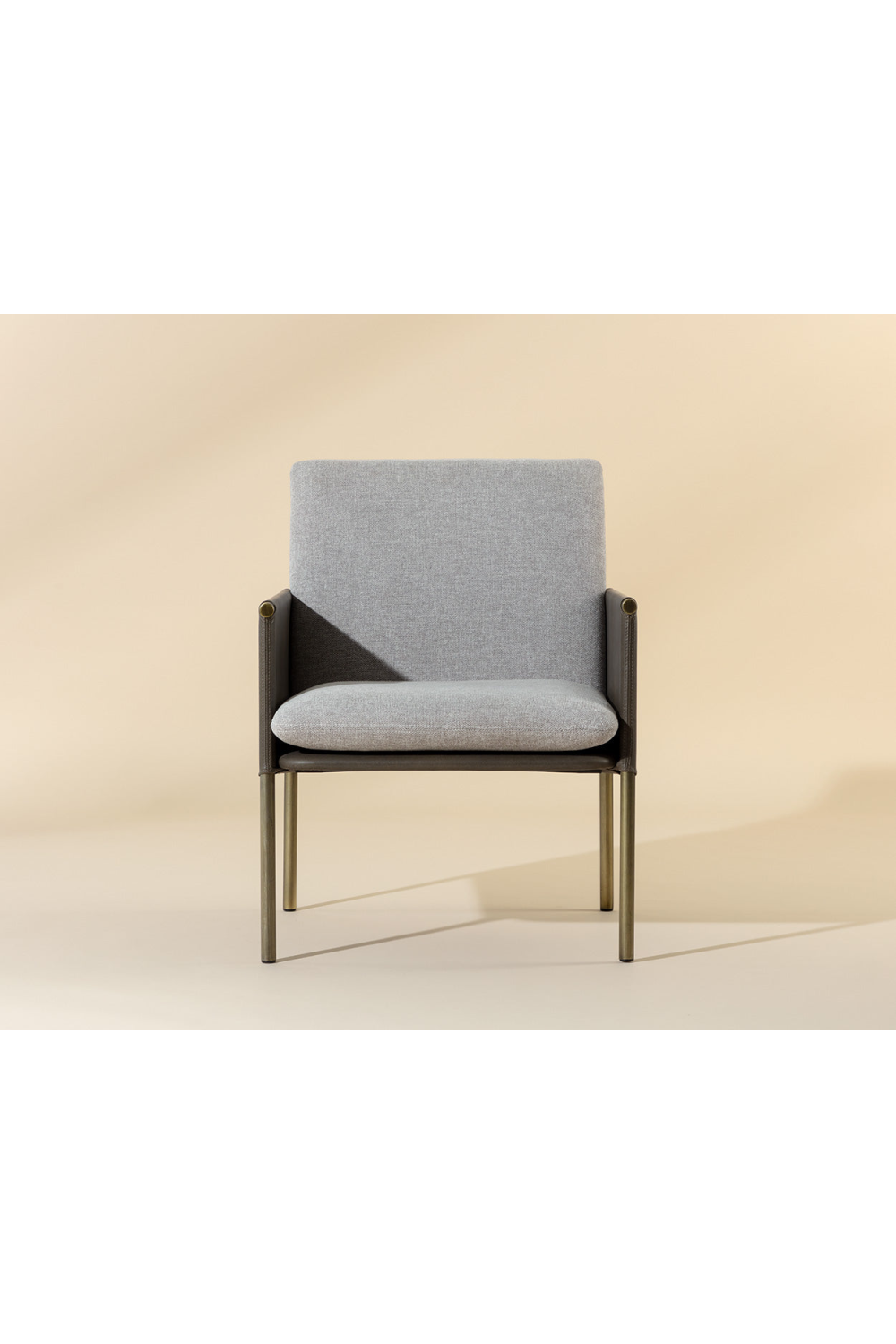 Modern European furniture - Leather Arm Gray Lounge Chair - www.oroa.com | Oroa.com