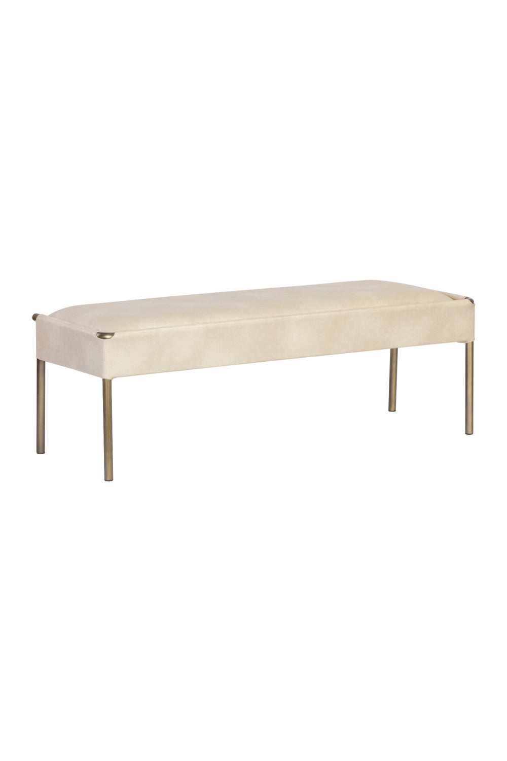 Modern European furniture - Brass Frame Modern Bench - www.oroa.com | Oroa.com