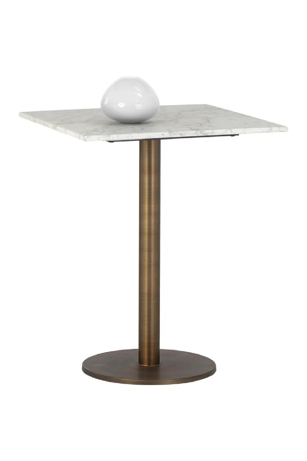 Modern European furniture - Art Deco Marble Square Bistro Table - www.oroa.com | Oroa.com