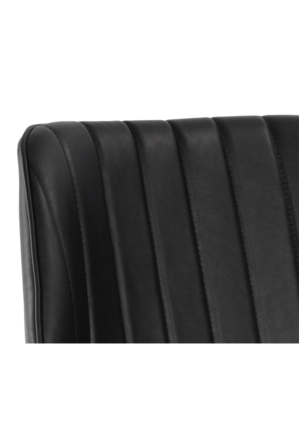 Modern European furniture - Channeled Leather Look Dining Chairs (2) - www.oroa.com | Oroa.com
