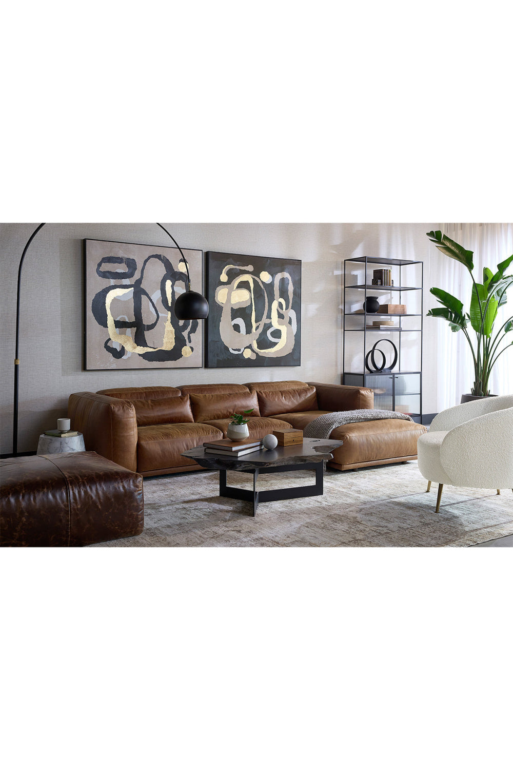 Modern European furniture - Marble Look Indoor/Outdoor Concrete End Table - www.oroa.com | Oroa.com