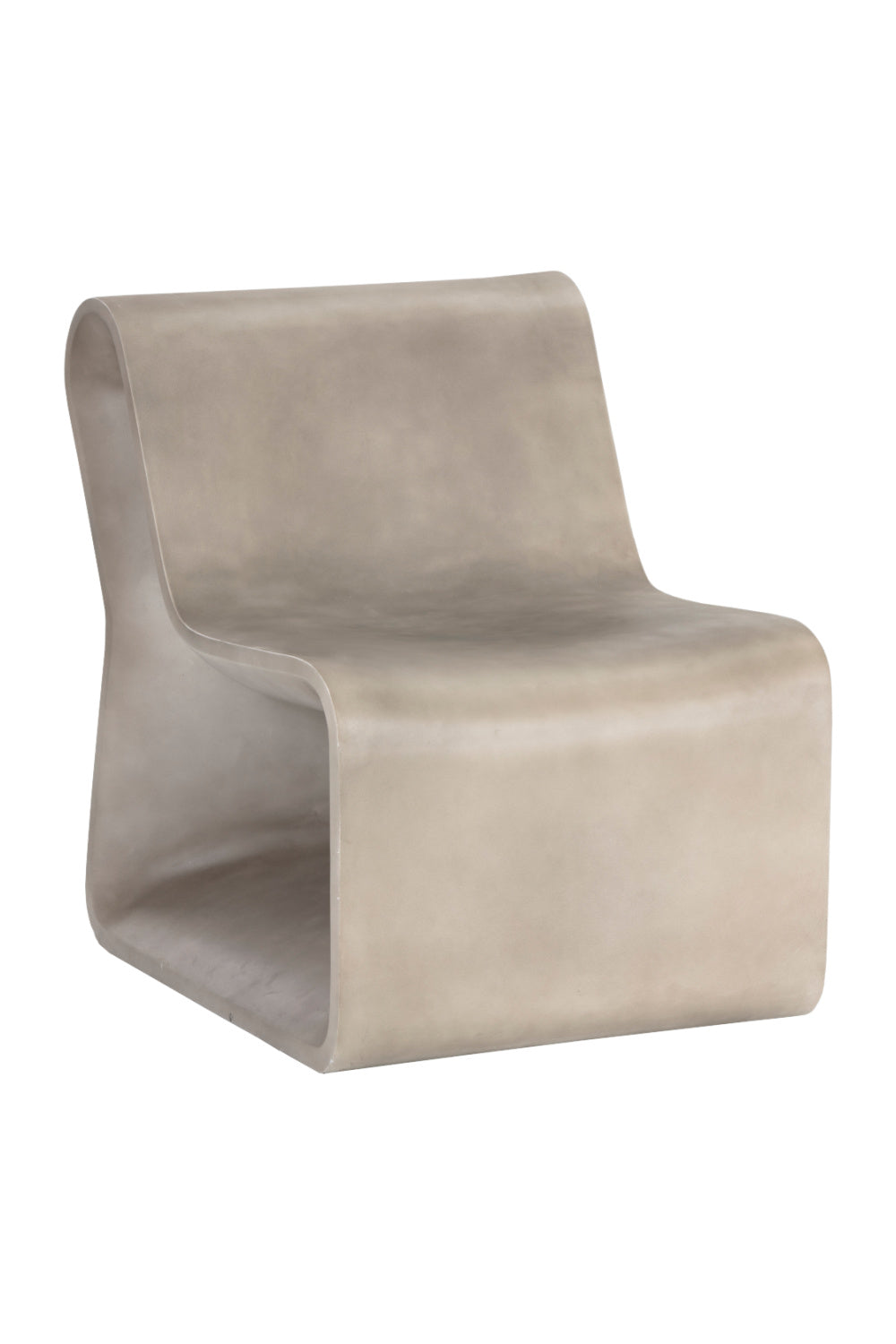 Modern European furniture - Gray Concrete Indoor/Outdoor Lounge Chair - www.oroa.com | Oroa.com