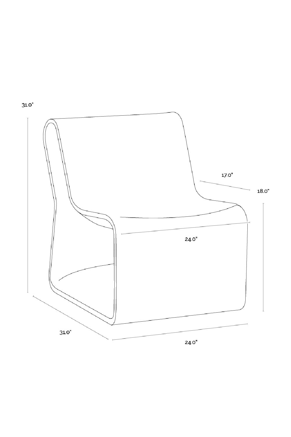 Modern European furniture - Gray Concrete Indoor/Outdoor Lounge Chair - www.oroa.com | Oroa.com