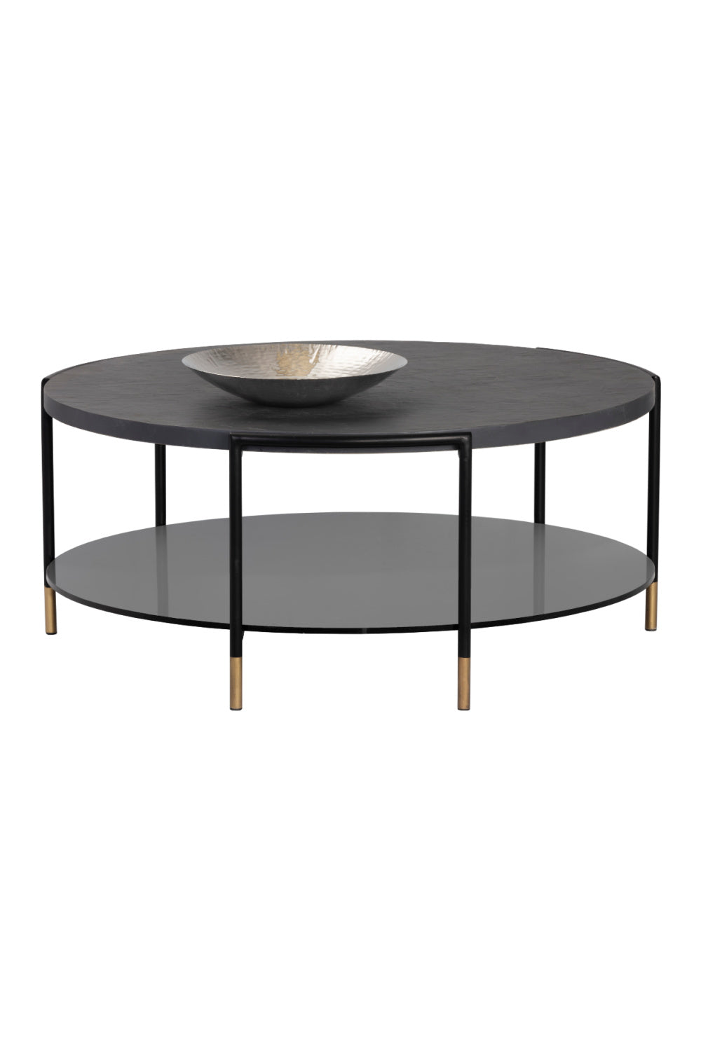 Modern European furniture - Black Round Indoor/Outdoor Coffee Table - www.oroa.com | Oroa.com