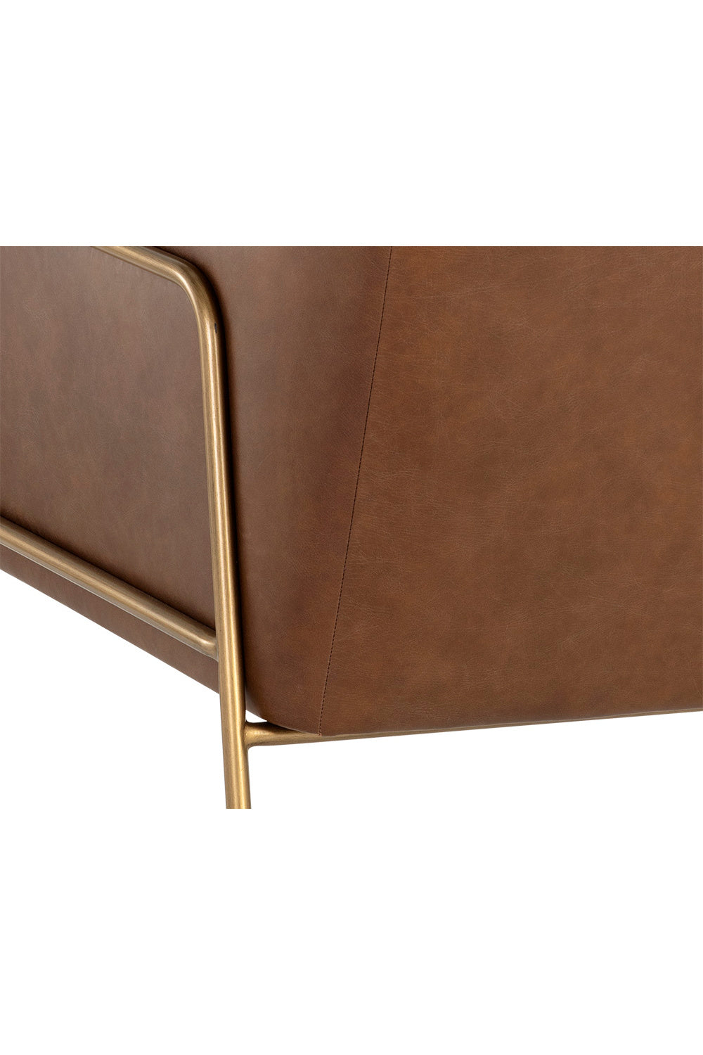 Modern European furniture - Vintage Brown Leather Lounge Chair - www.oroa.com | Oroa.com